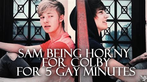 sam and colby naked|Sam being horny for Colby for 5 gay minutes